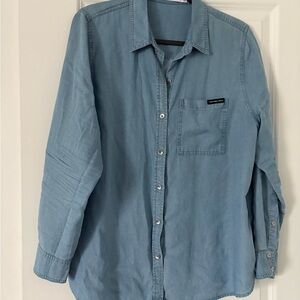 NWOT Calvin Klein Denim Shirt